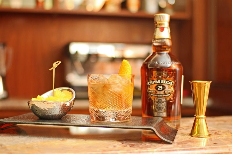 Orion Hotel Bishkek Exterior foto A bottle of 25 year old Chivas Regal